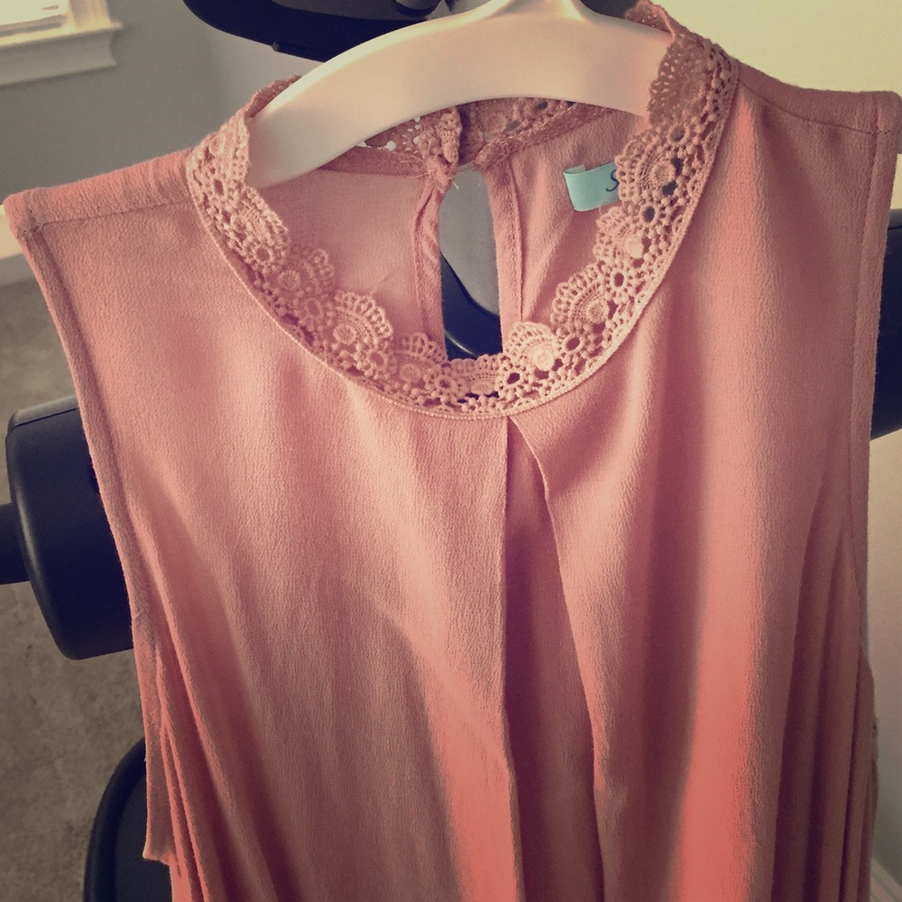 Blush Color Long Tank